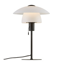 Nordlux Verona bordlampe sort/opal Ø27,5 cm